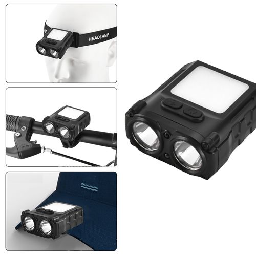 Ліхтар налобний SH-T808-2XPE+20SMD(white+red)