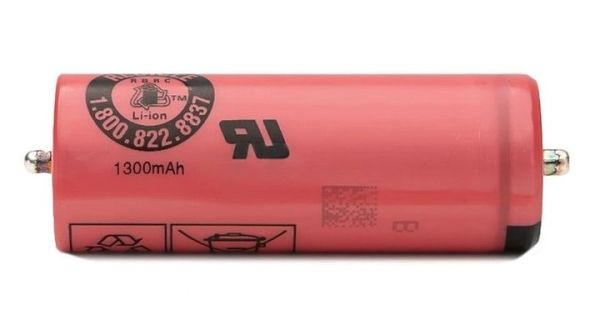 Акумулятор 18500 Li-Ion Sanyo UR18500Y 2pins для бритв Braun, 1300mAh