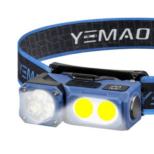 Налобный фонарь YEMAO YM-T615, 500LM, аккумулятор 700 mAh, с красным светом