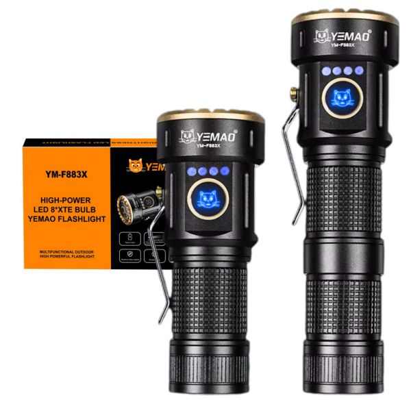 Ліхтар YEMAO YM-F883X, 3000LM, акумулятори 18650 + 18350 (3200 + 1500 mAh)