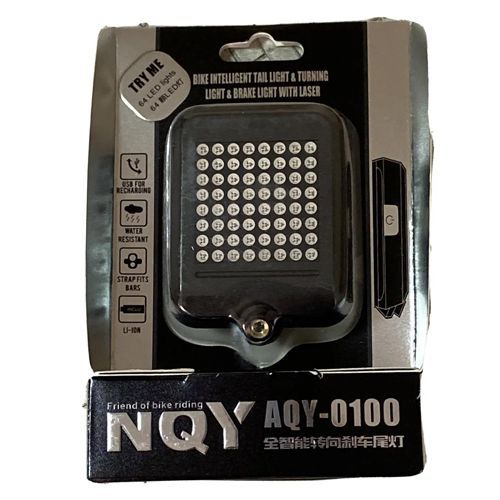 Велоліхтар AQY-0100 з автоматичним зазначенням поворотів (red+yellow)
