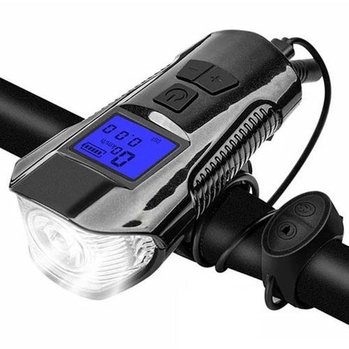 Велосипедний сигнал + спідометр + велофара XA-585-T6+2LED