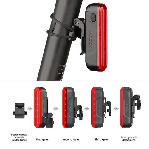 Велоліхтар LEADBIKE LD80-6LED з лазерною розміткою