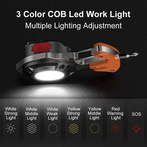 Ліхтар MULTIFUNCTIONAL W5143-COB(white+yellow+red)