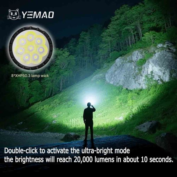 Ліхтар YEMAO YM-A820 8XHP — 46950, Type-C, потужний
