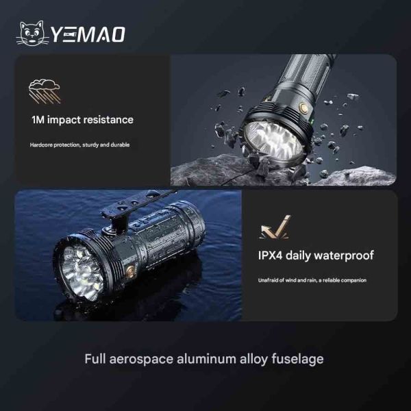 Ліхтар YEMAO YM-A820 8XHP — 46950, Type-C, потужний
