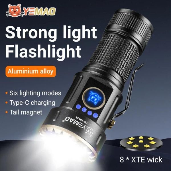 Ліхтар тактичний YEMAO YM-F883X, 3000LM, акумулятори 18650 + 18350 (3200 + 1500 mAh)