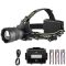 Ліхтар налобний BL-H2-TG-60W, Motion Sensor, 3x18650, Power Bank, ЗП Type-C, zoom, Box