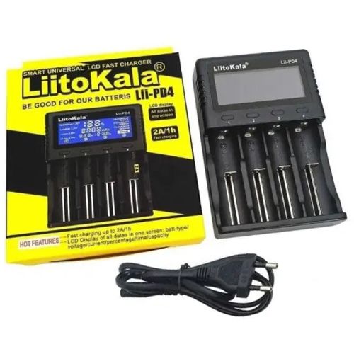 Зарядний пристрій LiitoKala Lii-PD4, 4хАА/ААА/A/ 14500/16340/18350/18650/26650, LiFePO4, NiCd/NiMH
