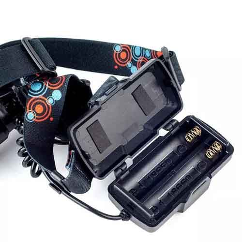 Ліхтар налобний BL-A19-GT200+COB, 2x18650, zoom, ЗУ microUSB