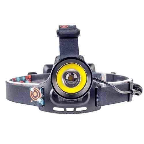Ліхтар налобний BL-A19-GT200+COB, 2x18650, zoom, ЗУ microUSB