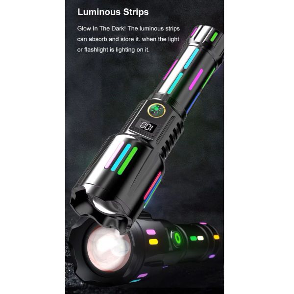 Ліхтар NIGHT VISION FLUORESCENCE W515-PM10-TG, індикація заряду, 1x26650, ЗП Type-C, zoom, Box
