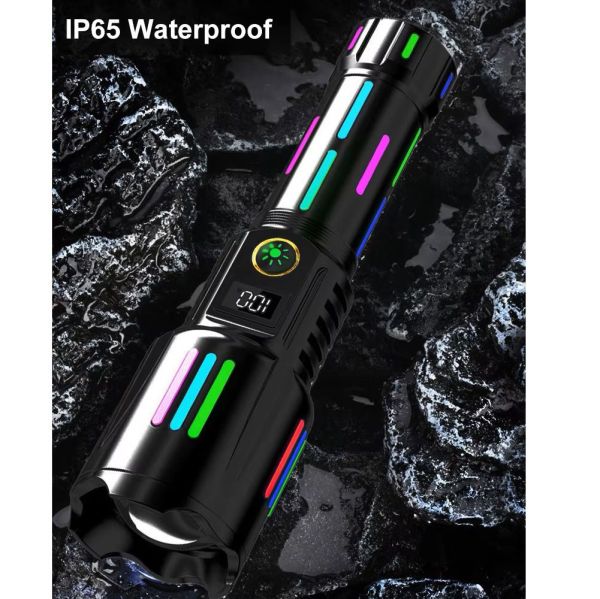 Ліхтар NIGHT VISION FLUORESCENCE W515-PM10-TG, індикація заряду, 1x26650, ЗП Type-C, zoom, Box