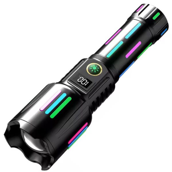 Ліхтар NIGHT VISION FLUORESCENCE W515-PM10-TG, індикація заряду, 1x26650, ЗП Type-C, zoom, Box