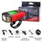 Велофара з комп'ютером, сигналом і сигналізацією AS0808-XPG+2LED(yellow)+2COB(red)