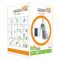 Світлодіодна LED лампочка з акумулятором FA-3630, 28W, E27, 2x18650, сонячна панель, гачок, ЗУ microUSB