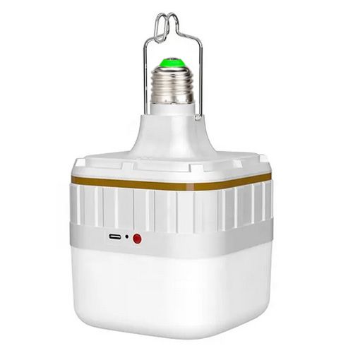Світлодіодна LED лампочка з акумулятором FA-7936, 30W, E27, 2x18650/3×ААА, гачок, ЗУ Type-C