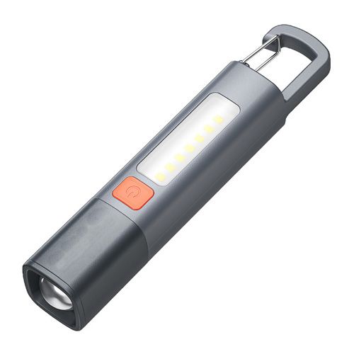 Ліхтар 81002-XPE+7SMD, Li-Ion акум, Super Bright, Telescoping zoom, Strong power, З/У Type-C, карабін-кемпінг
