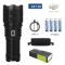 Ліхтар AK138-1 WHITE LASER LED PM60-TG, 8х18650, power bank, чохол, індикація заряду, ЗУ Type-C, zoom, Box