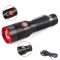 Ліхтар Bailong BL-736A-T6, 1х18650, затискач, zoom, ЗУ microUSB
