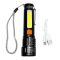 Ліхтар Bailong BL-P716-P50+COB (white+red), Li-Ion акумулятор, zoom, ЗУ Type-C