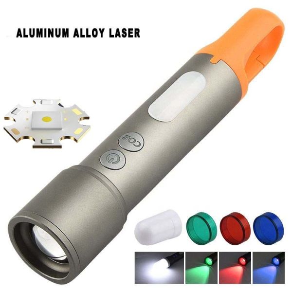 Ліхтар CB-X723-TG+3LED, Li-Ion акумулятор, 3 фільтри, ЗП Type-C, zoom, Box