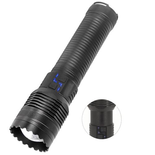 Ліхтарик ручний Police F808 PM60-TG, 8х18650, power bank, індекатор зарядки, ЗУ Type-C, zoom, Box