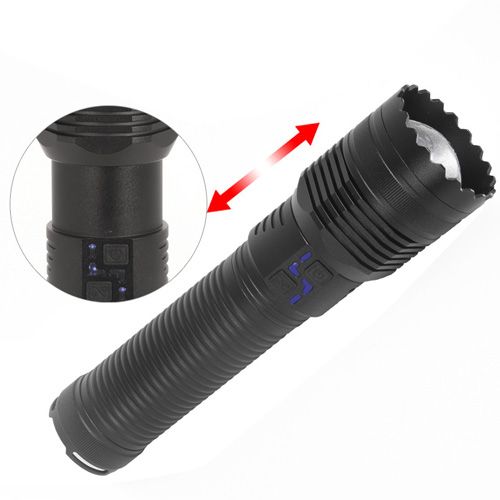 Ліхтарик ручний Police F808 PM60-TG, 8х18650, power bank, індекатор зарядки, ЗУ Type-C, zoom, Box
