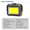Ліхтар кемпінг TZD-01-COB(White+Yellow+Red+Blue)-PRO, Power Bank, Li-Ion акк., сонячна батарея, ЗП Type-C, магніт, гачок, Box
