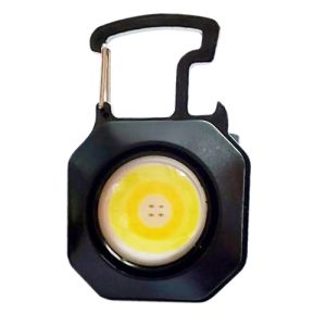 Ліхтар брелок LL-201-COB(white+yellow+red), Li-Ion акумулятор, магніт, карабін, викрутка, ЗУ Type-C