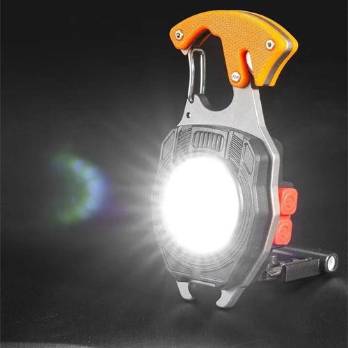 Ліхтар MULTIFUNCTIONAL W5147/LL-202-COB(white+yellow+red), multitool, Li-Ion акумулятор, магніт, карабін, викрутка, запальничка