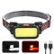 Ліхтар налобний BL-008+COB (white+red), Li-Ion акумулятор, ЗУ Type-C