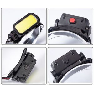 Ліхтар налобний BL-008+COB (white+red), Li-Ion акумулятор, ЗУ Type-C