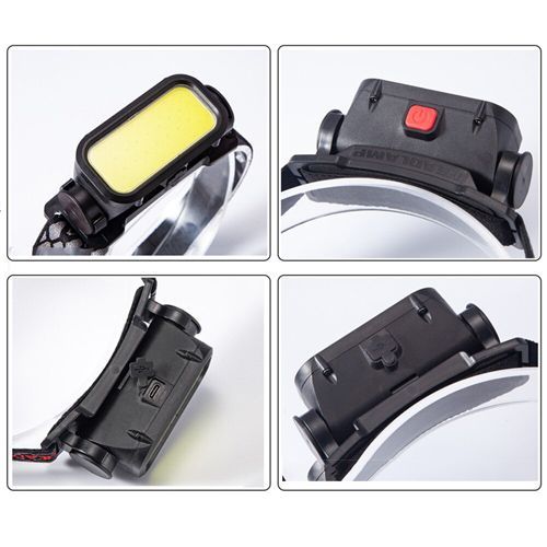 Ліхтар налобний BL-008+COB (white+red), Li-Ion акумулятор, ЗУ Type-C