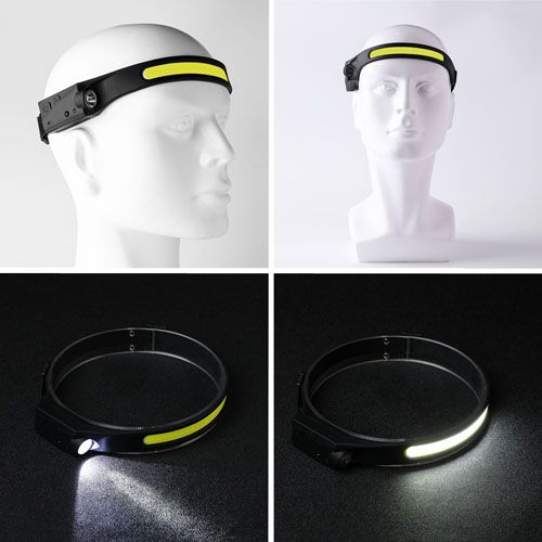 Ліхтар налобний BL-G28+LM+COB, Motion Sensor, Li-Ion акумулятор, ЗУ microUSB