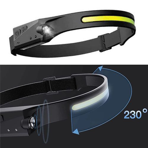 Ліхтар налобний BL-G28+LM+COB, Motion Sensor, Li-Ion акумулятор, ЗУ microUSB