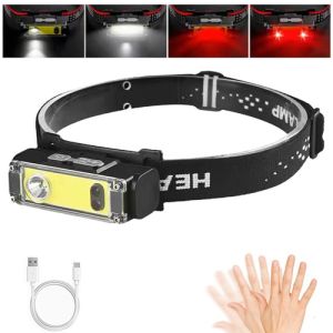 Ліхтар налобний BL-T124-ХРЕ+COB (White+Red)