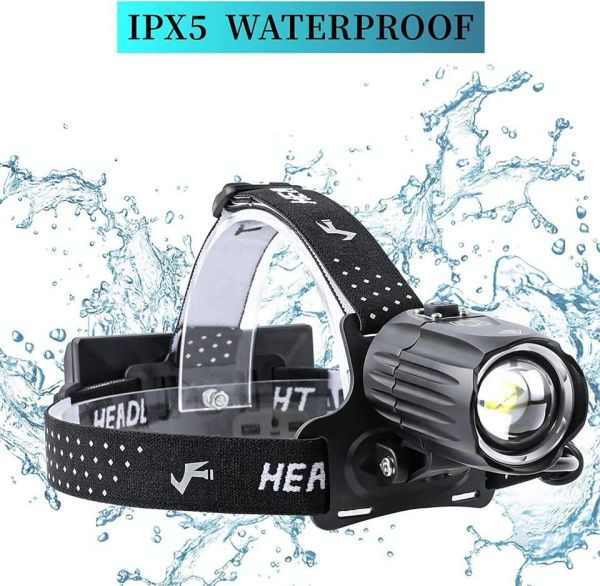 Ліхтар налобний BL-T35-P160, 3x18650, Power Bank, ЗУ Type-C, zoom