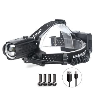 Ліхтар налобний BL-T35-P160, 3x18650, Power Bank, ЗУ Type-C, zoom