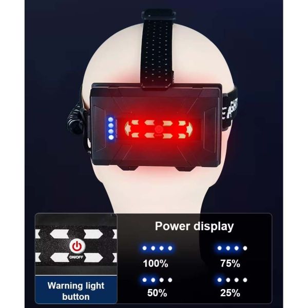 Ліхтар налобний BL-T35-P160, 3x18650, Power Bank, ЗУ Type-C, zoom