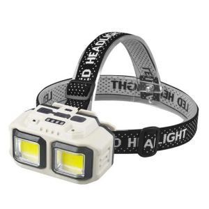 Ліхтарик на чоло HX-816-2COB(white+red), Waterproof, 1x18650, ЗУ Type-C
