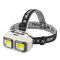 Ліхтарик на чоло HX-816-2COB(white+red), Waterproof, 1x18650, ЗУ Type-C