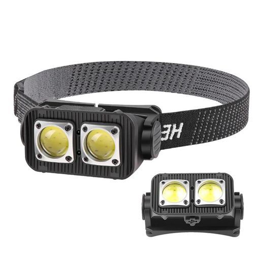 Ліхтар налобний K372-2COB(white+red), Motion Sensor, Li-Ion акумулятор, індикація заряду, ЗУ Type-C