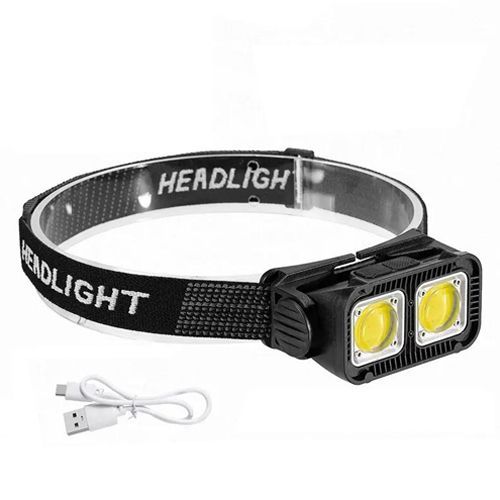 Ліхтар налобний K372-2COB(white+red), Motion Sensor, Li-Ion акумулятор, індикація заряду, ЗУ Type-C