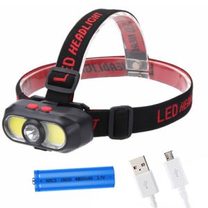 Ліхтар налобний KX-302-LED+2COB