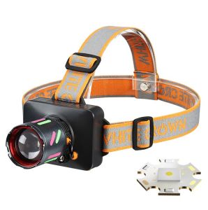 Ліхтар налобний NIGHT VISION FLUORESCENCE WH-2111-TG, IPX44, Li-Ion акум., ЗП Type-C