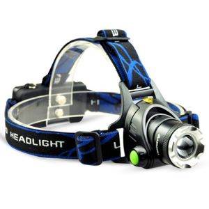 Ліхтари на чоло PLD V9-F-4XPE (RGB), 2x18650, ЗУ 220V/12V, zoom, Box