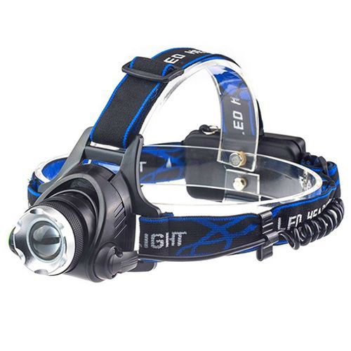 Ліхтари на чоло PLD V9-F-4XPE (RGB), 2x18650, ЗУ 220V/12V, zoom, Box