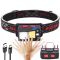 Ліхтар налобний SL09-1L2+COB+LED (Red+Green+Blue), ЗУ Type-C