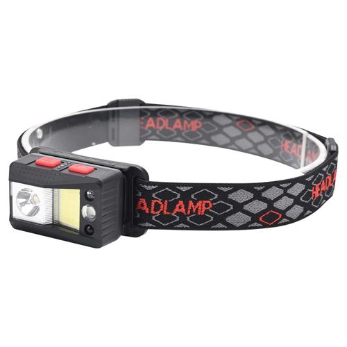 Ліхтар налобний SL09-1L2+COB+LED (Red+Green+Blue), ЗУ Type-C
